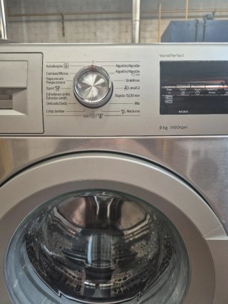 Lavadora Bosch Gris 8Kg Serie 6