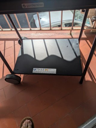 Barbacoa Gardenstar carbón 2 bandejas