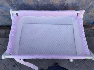 Minicuna bebé blanca plegable 640513971