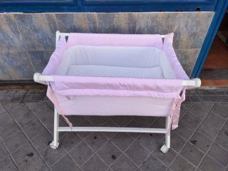 Minicuna bebé blanca plegable 640513971