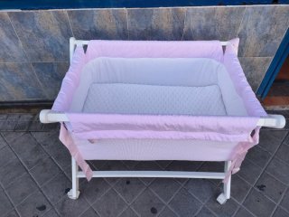Minicuna bebé blanca plegable 640513971