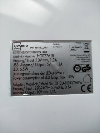 Lámpara Escritorio LED Blanca