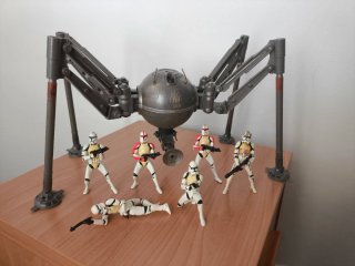 Star Wars Homing Spider Droid + 6 Soldados Clon.
