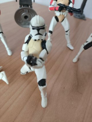 Star Wars Homing Spider Droid + 6 Soldados Clon.