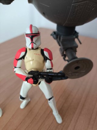 Star Wars Homing Spider Droid + 6 Soldados Clon.