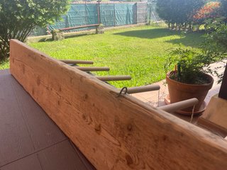 Soporte / rack artesanal tablas surf madera