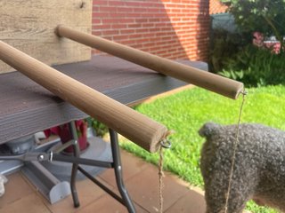 Soporte / rack artesanal tablas surf madera