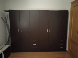2 Armarios 3 Puertas y Cajones Marrones