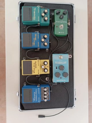 Pedalera de efectos para guitarra