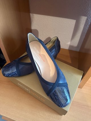 Zapatos Doctor Cutillas Talla 40 Azul/Negro