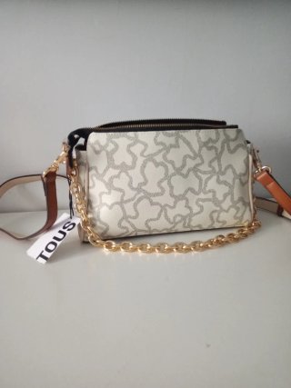 Bolso Tous Kaos Beige y Dorado