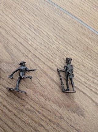 3x Soldatini Piombo Cowboy Anni '70