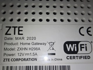 Módem Fibra ZTE ZXHN F601