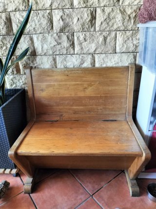 Asiento Baúl Madera Maciza