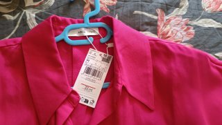Camisa mujer Mango fucsia Talla M