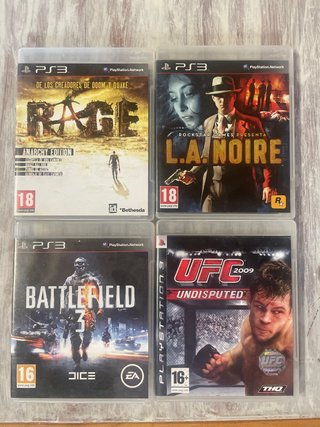 Pack 4 Juegos PS3: RAGE, L.A. Noire, Battlefield 3