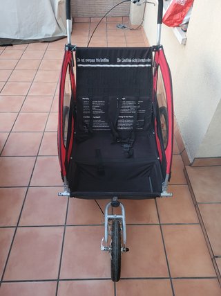 Carro 2 niños bici/paseo. se pliega ocupando nada