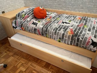 Cama nido juvenil con 2 colchones