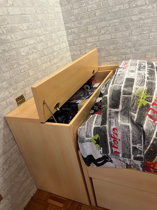 Cama nido juvenil con 2 colchones