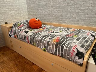 Cama nido juvenil con 2 colchones