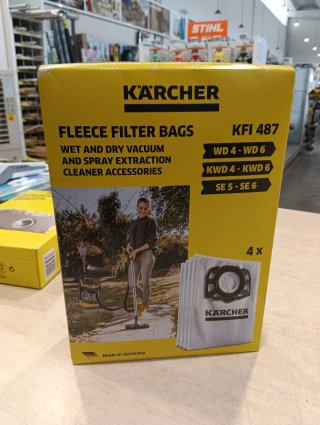 Bolsas filtro Karcher KFI 487 (4 uds)