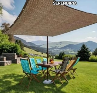 TOLDO VELA DE SOMBREO RECTANGULAR 3X2 MARRÓN.
