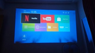 Proyector HY300 Blanco/Gris