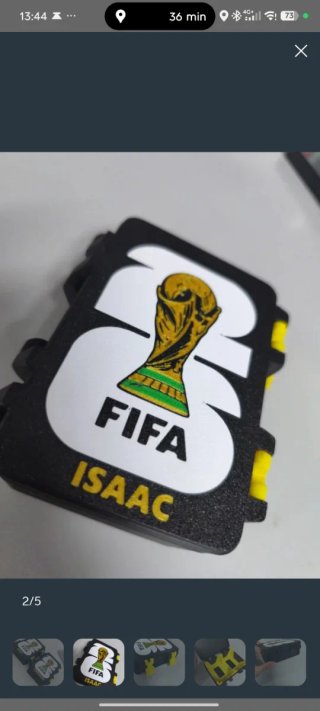 Caja cromos FIFA panini Mundial 3D + nombre