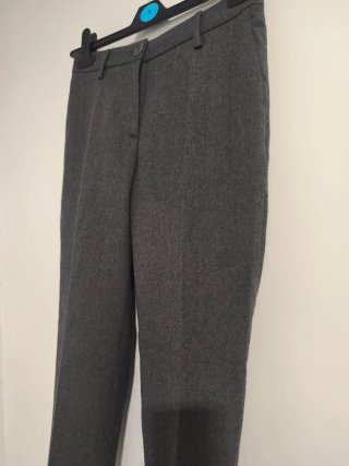 Pantaloni grigi Moschino lana