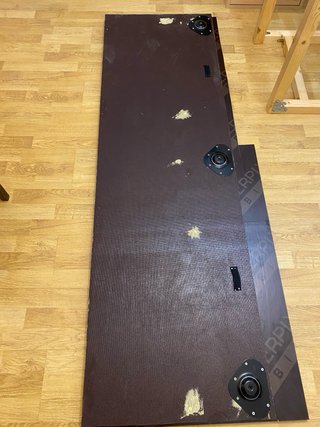 Cama abatible de madera para furgoneta camper