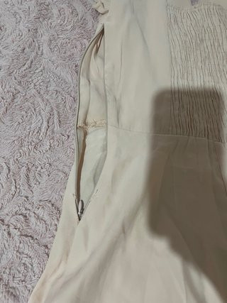 Vestido Zara Beige