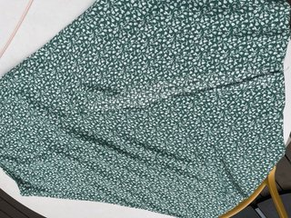 Falda estampada verde talla XS-S