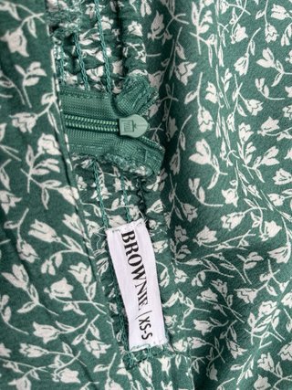 Falda estampada verde talla XS-S