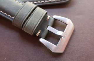 Correa 24mm piel Verde 24/22mm estilo Asso Panerai