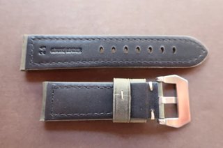 Correa 24mm piel Verde 24/22mm estilo Asso Panerai