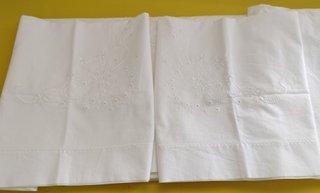 Juego Sábana Vintage Algodón Bordado