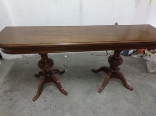 Mesa antigua de madera. baja , 76 cm