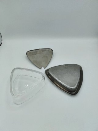 Mepra Italia Vintage Acero y Cristal Diseño MCM