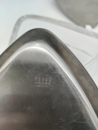 Mepra Italia Vintage Acero y Cristal Diseño MCM