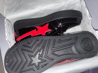 Bape Air Force 1 Negras Roja Shark