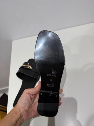 Sandali Hermès neri da donna