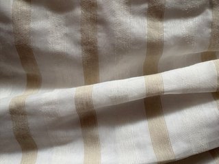 Vestido de ceremonia dorado y blanco