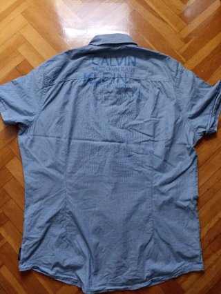 Camisa Calvin Klein Jeans Rayas Azul Talla XXL