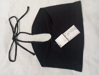 Top halter Women'secret negro nuevo con etiqueta