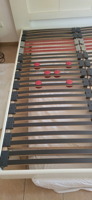 Cama 160x200 con somier de láminas