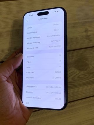 iPhone 17 PRO MAX NUEVO ( 14 ciclos ) SOLO HOY