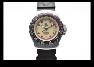 TAG Heuer Reloj Sumergible Negro/Plata