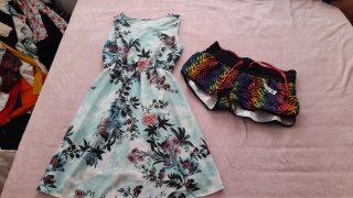 Lote Vestido Floreado y Short Talla S