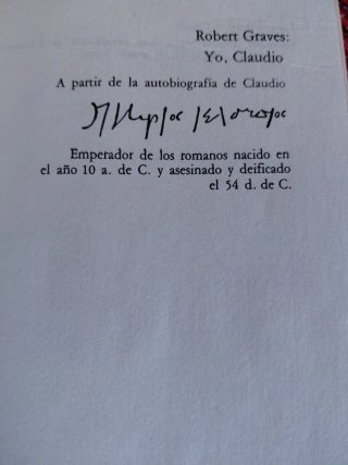 Libro Yo, Claudio - Robert Graves