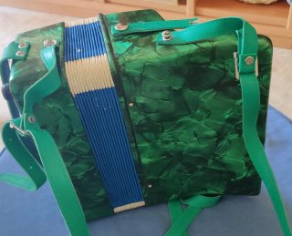 Acordeón infantil mini verde